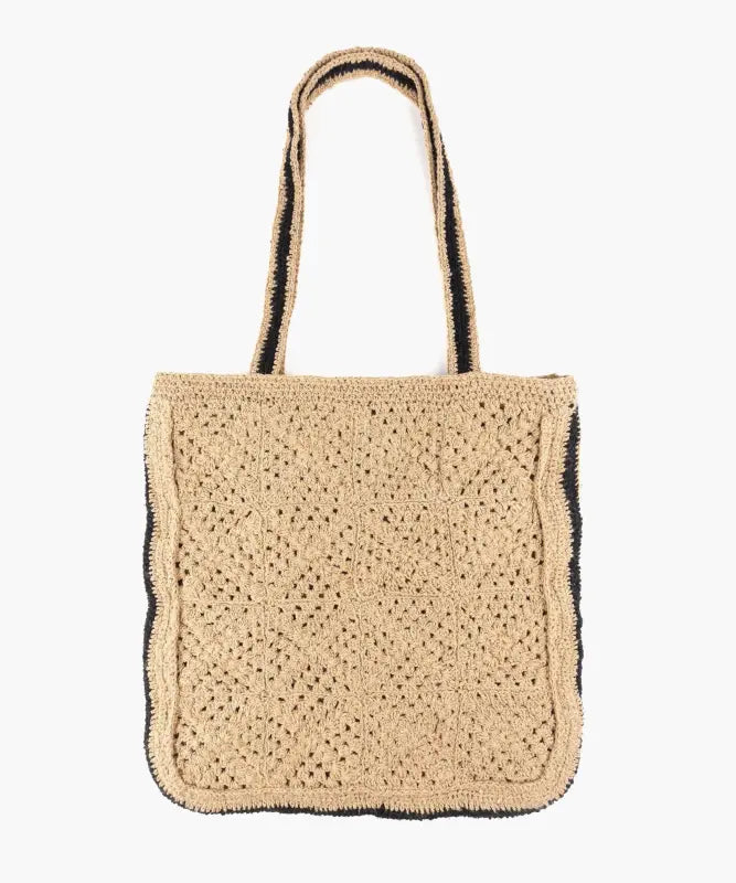 Bolso De Playa Paradiso Crochet Hecho A Mano