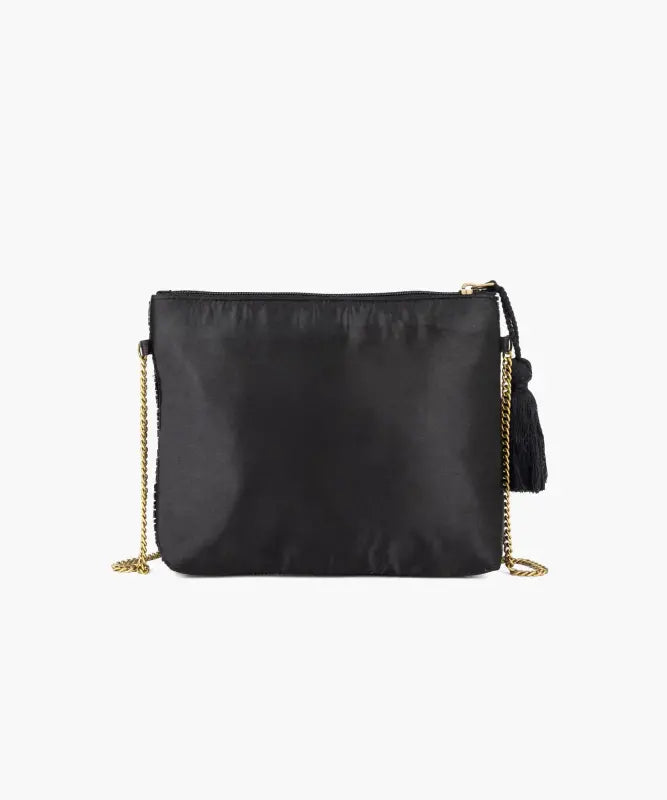Cartera Bandolera Fiesta Mostacillas Con Tassel