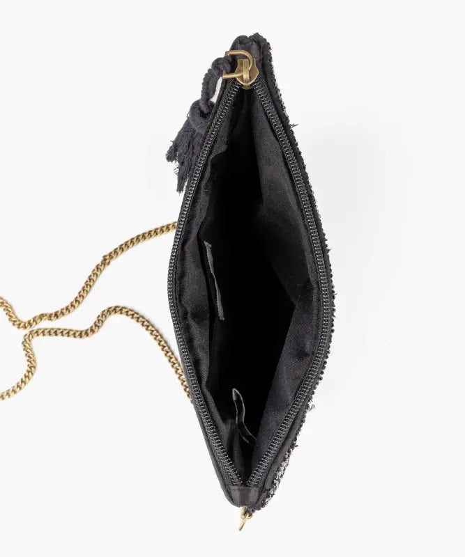 Cartera Bandolera Fiesta Mostacillas Con Tassel