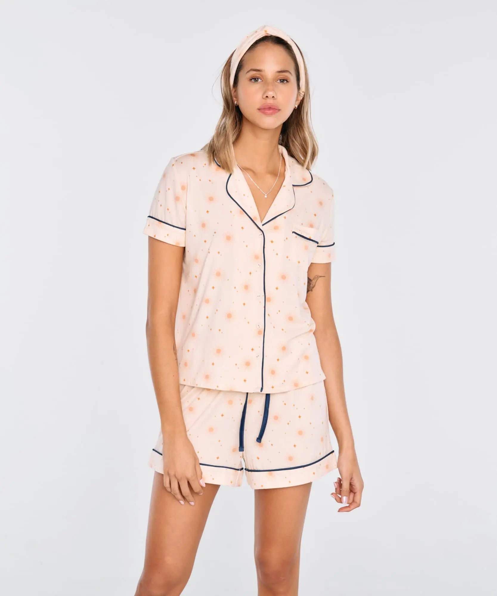 Set Pijama Corto Camisero