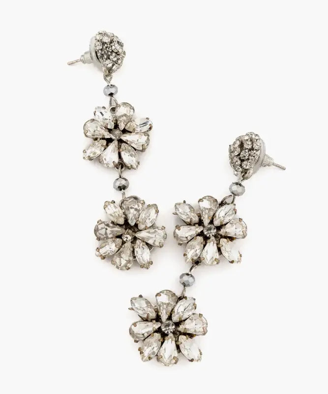 Aros Flores Strass