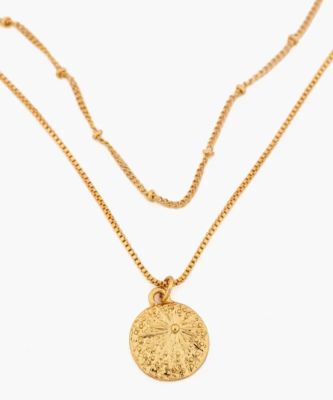 Collar Moneda Flor