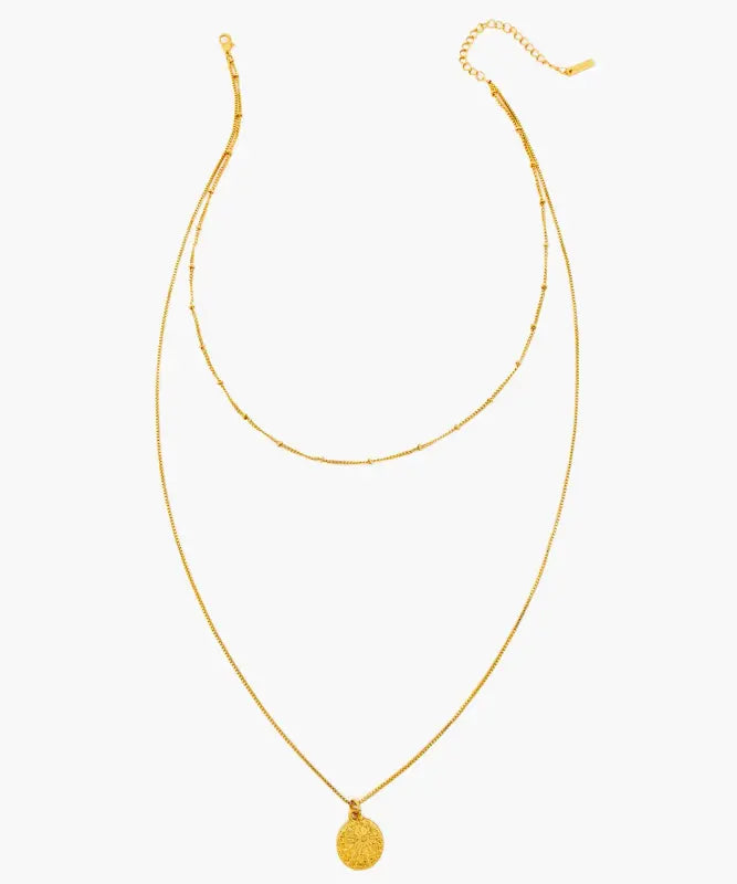Collar Moneda Flor
