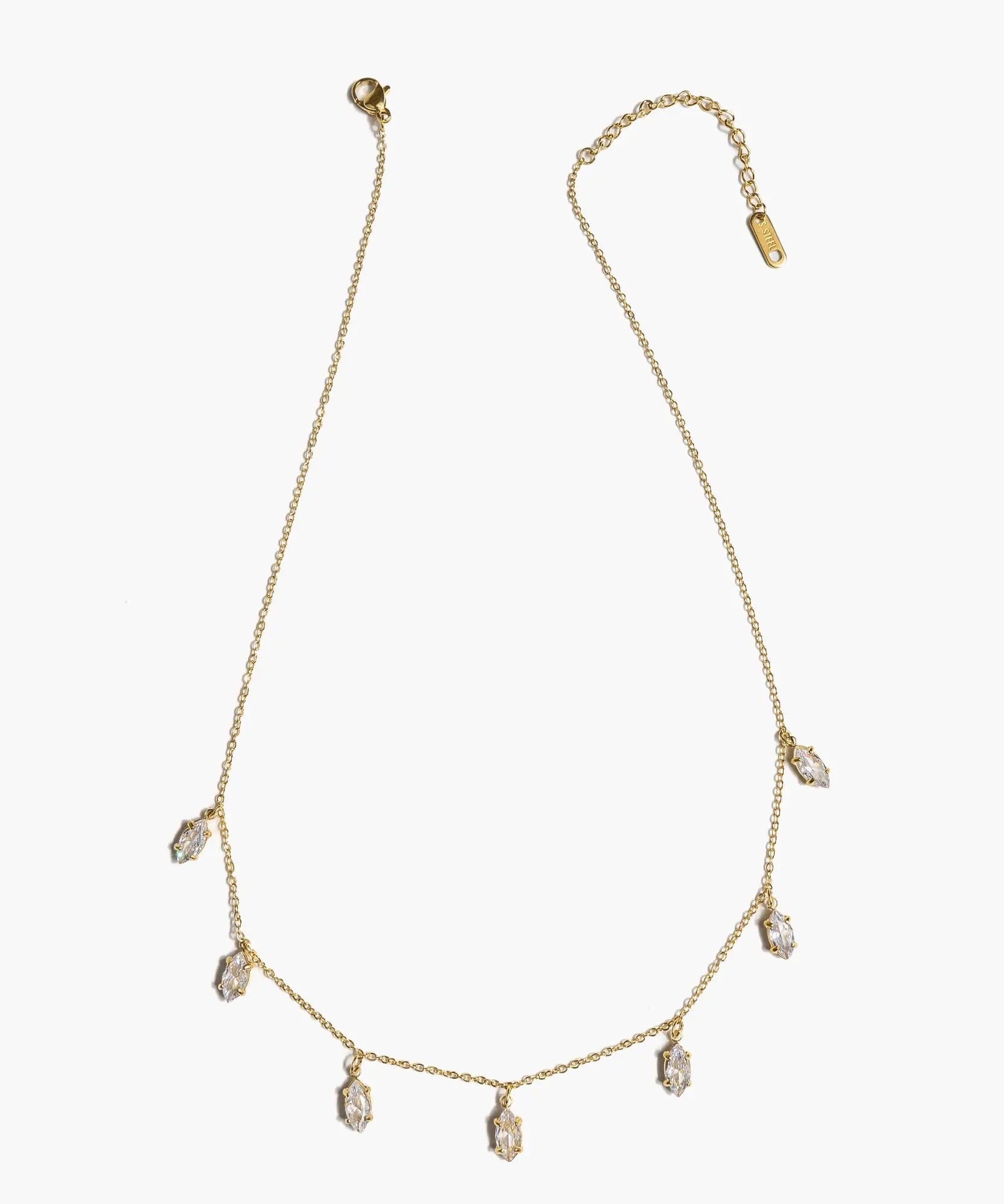 Collar Acero Inoxidable Gotas