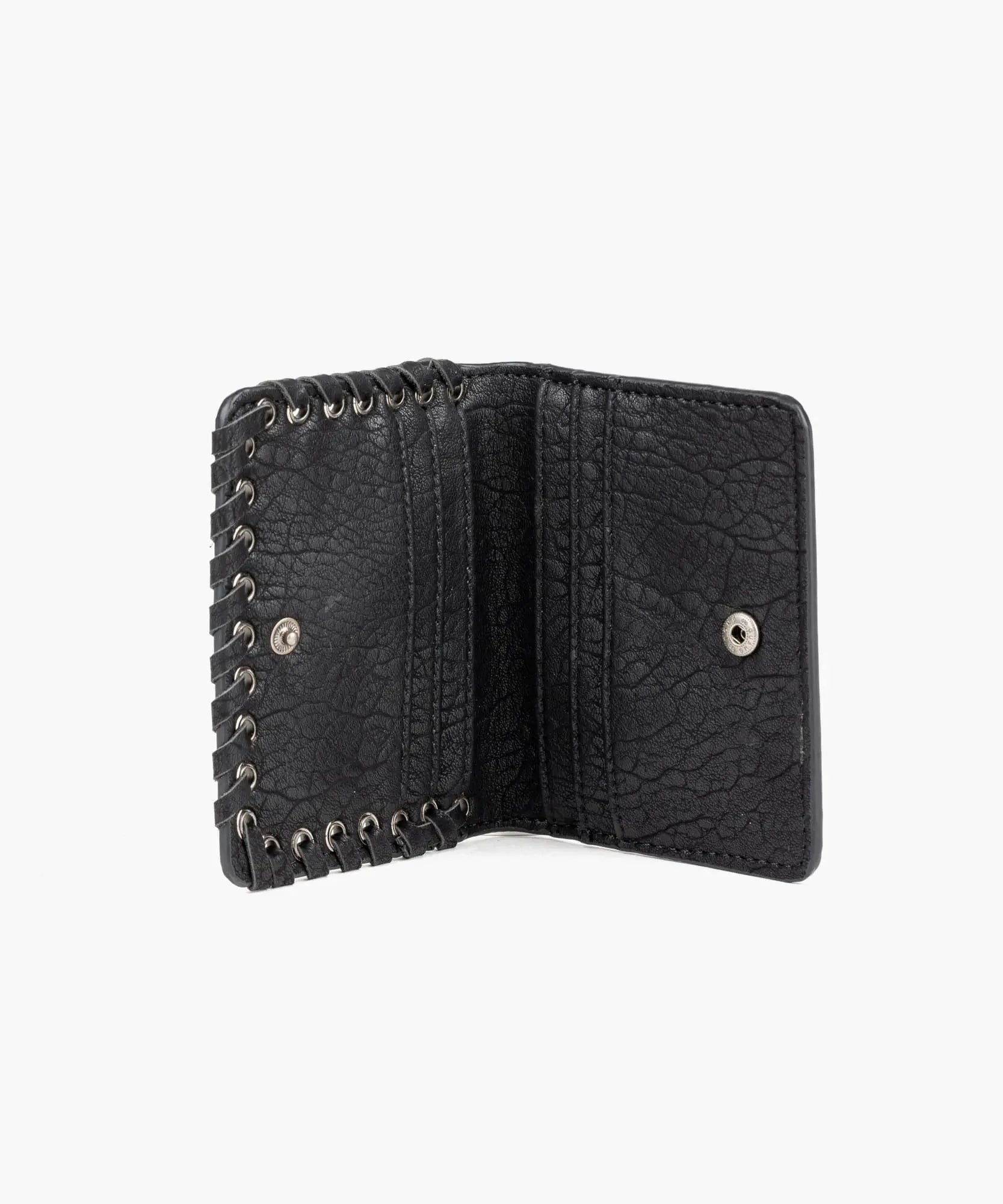 Billetera Boho Botón Ojetillos