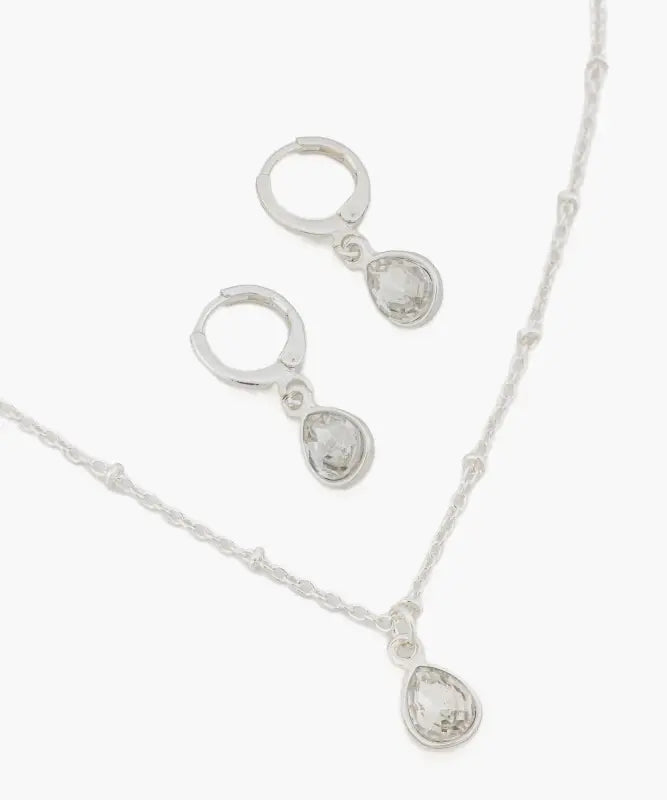 Set Collar Y Aros Gota