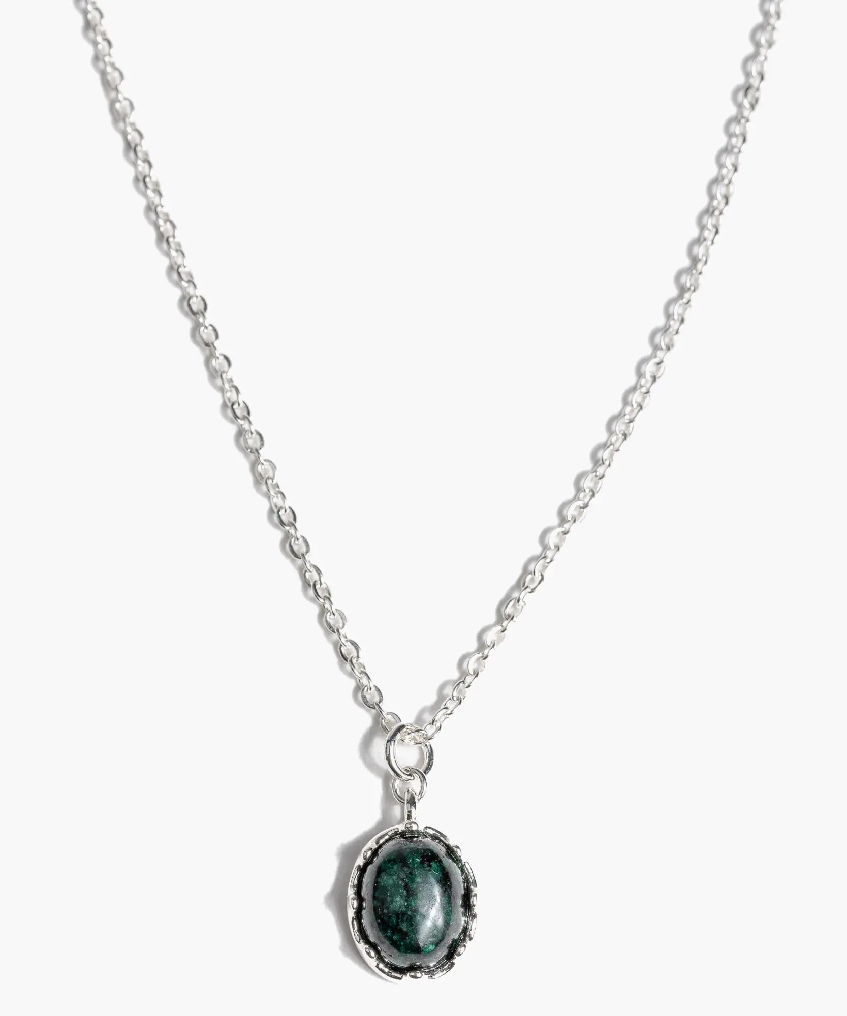 Collar Acero Inoxidable Piedra