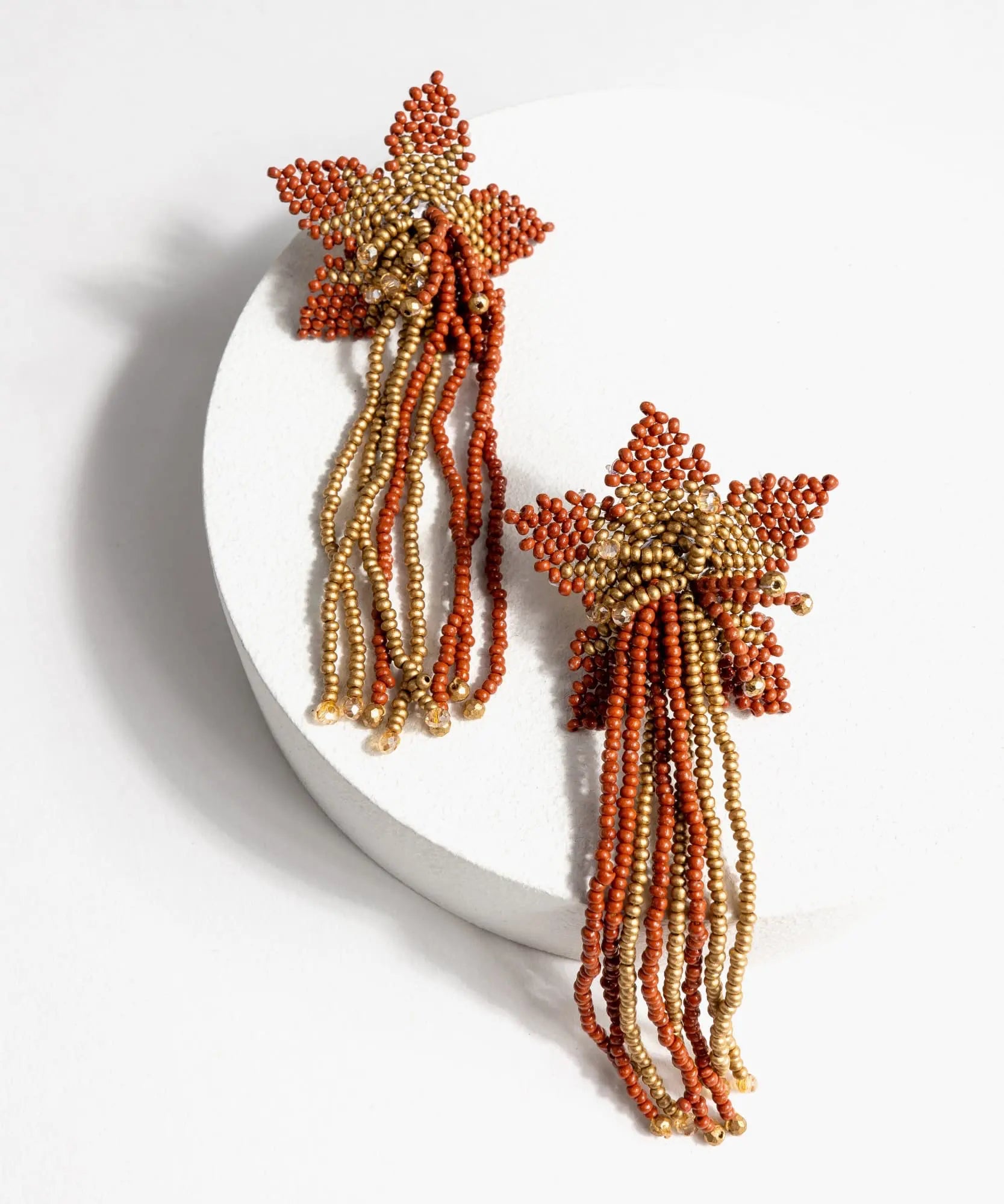Aros Boho Estrella Mostacillas