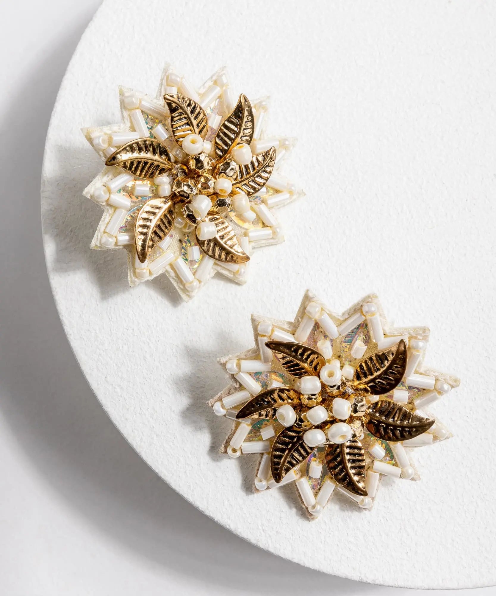 Aros Boho Flor Detalles