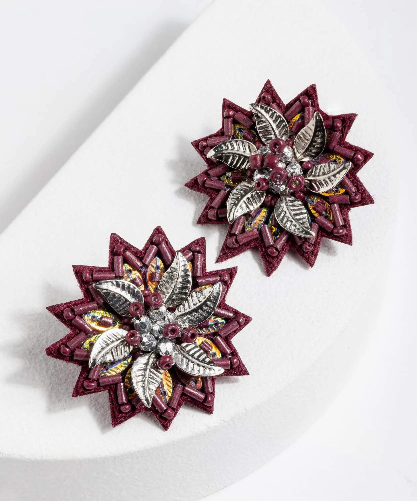 Aros Boho Flor Detalles
