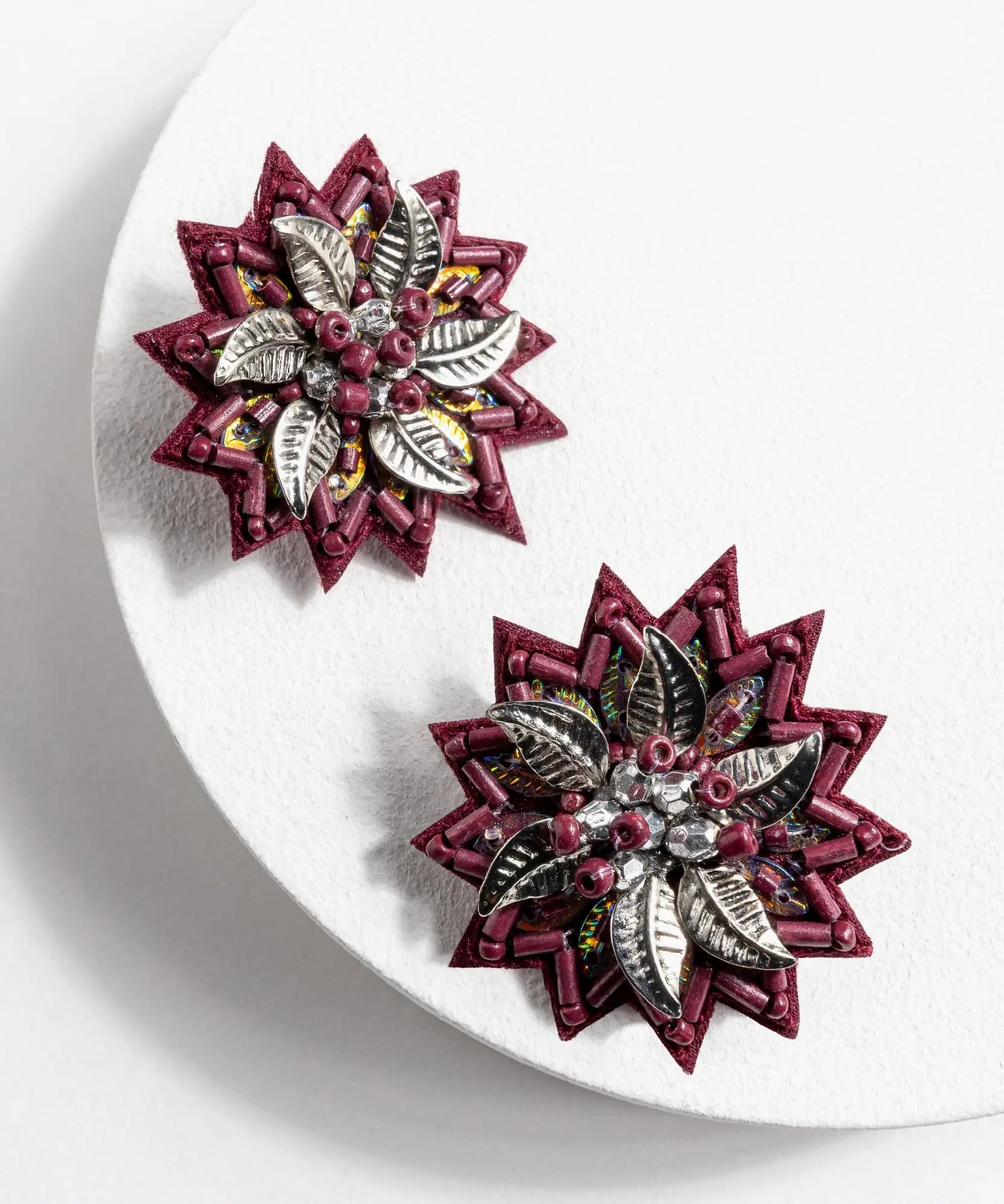 Aros Boho Flor Detalles