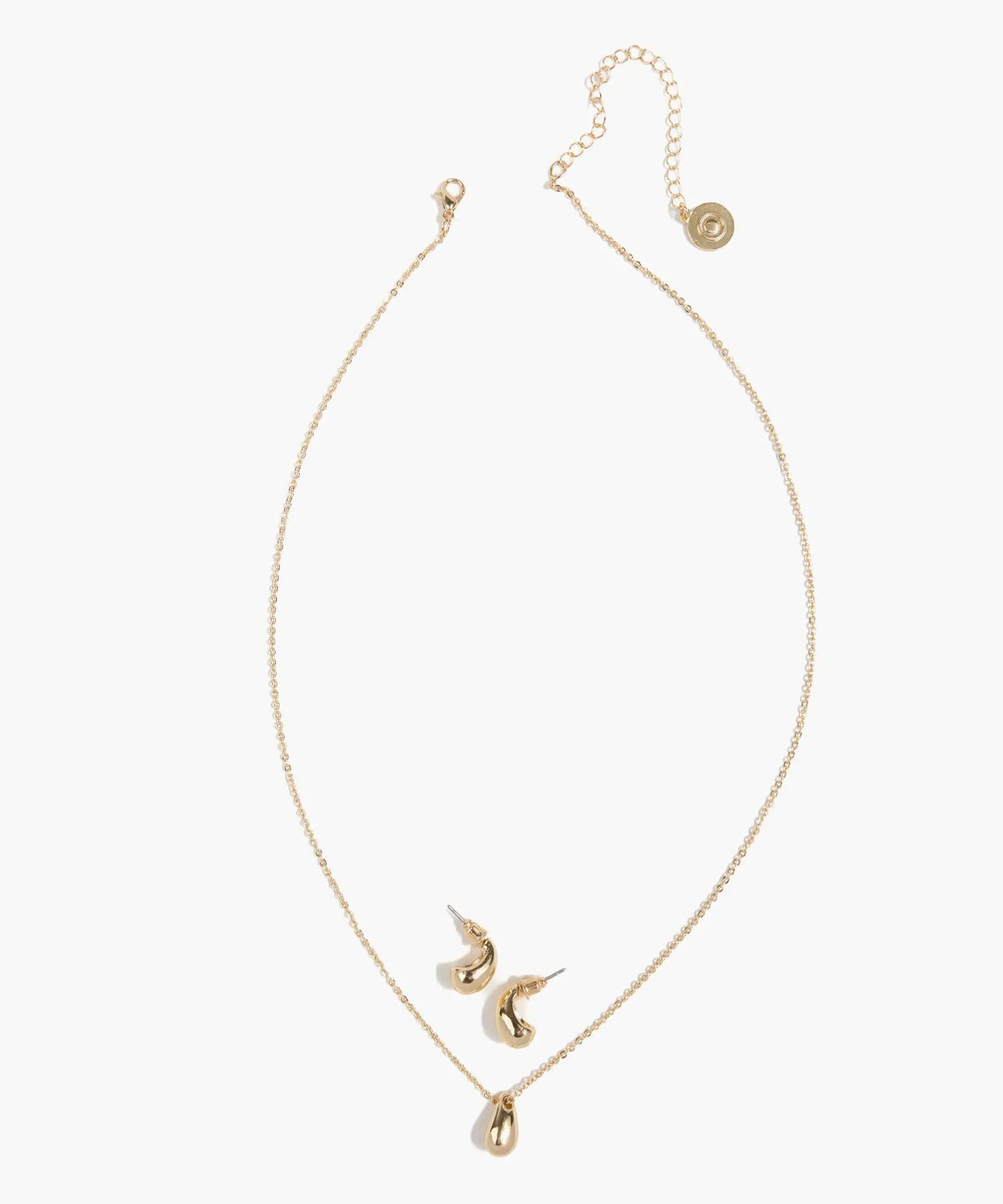 Set Collar Y Aros Mini Gotas