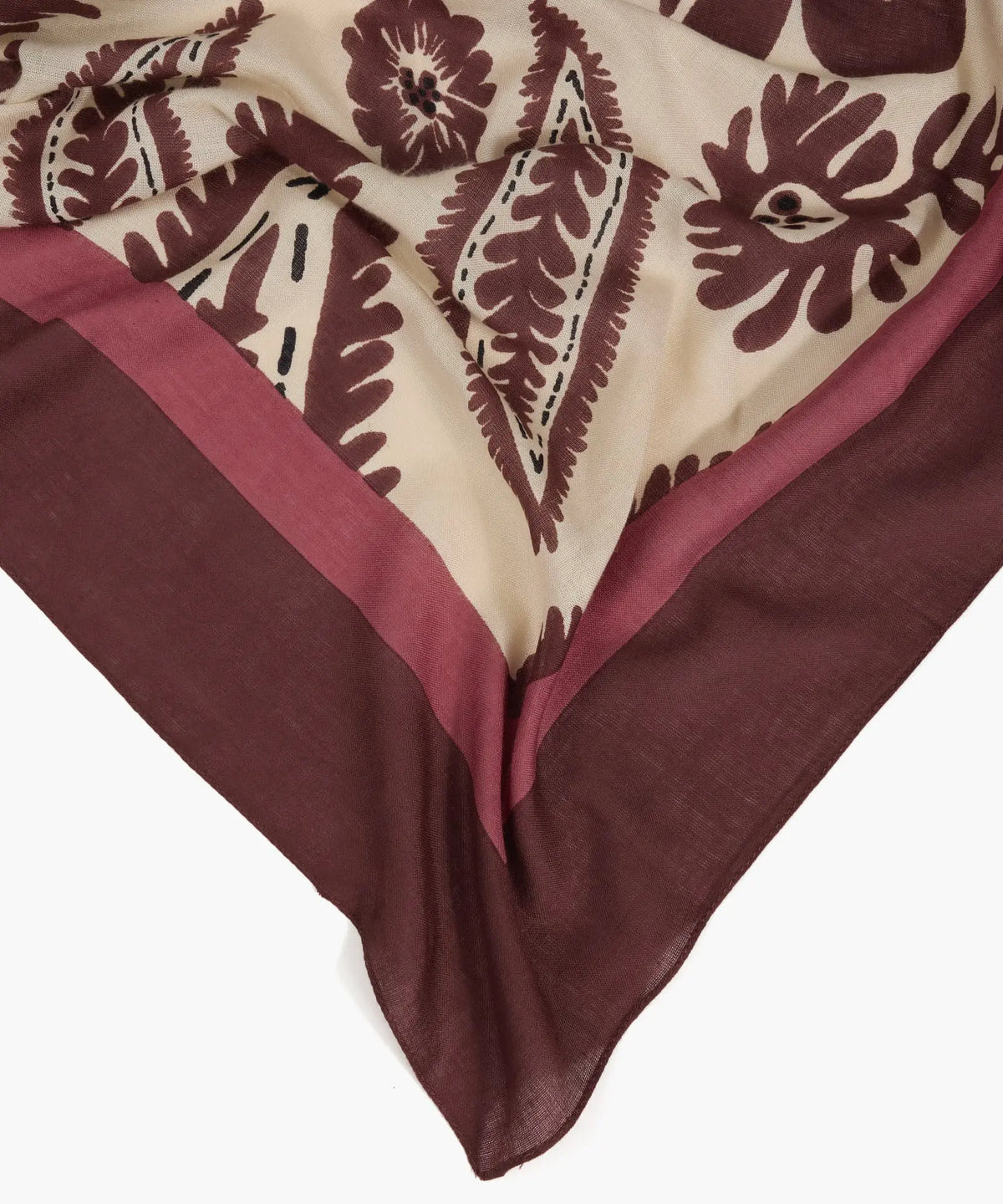 Pañuelo Flores Con Hojas