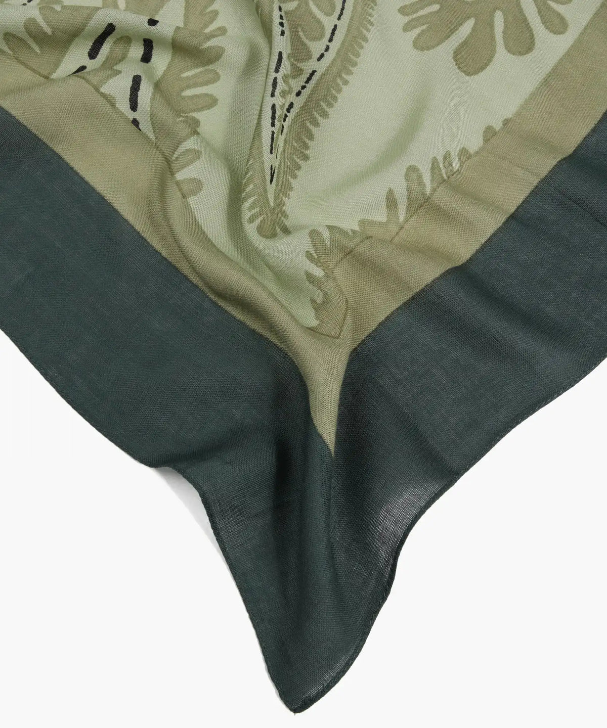 Pañuelo Flores Con Hojas