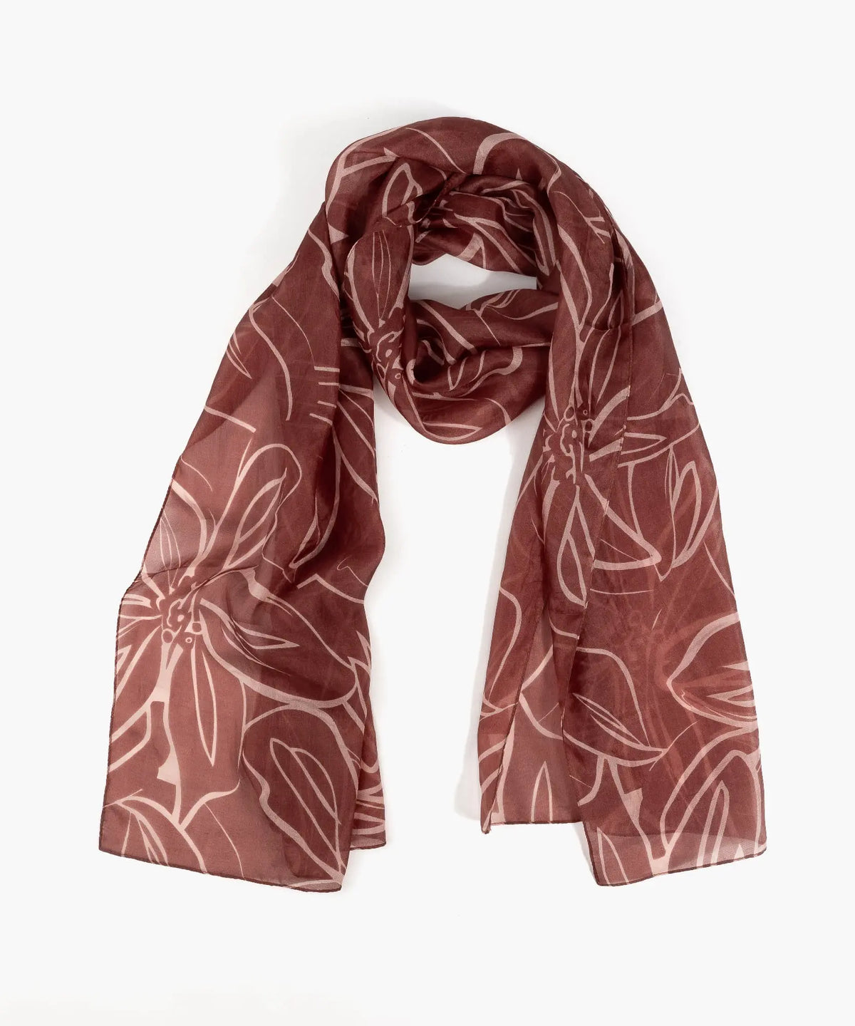 Estola Seda Diseño Flores