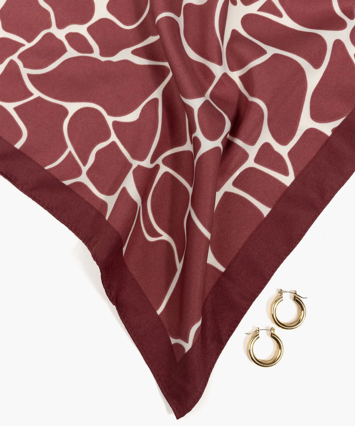 Set Pañuelo Y Aros Manchas