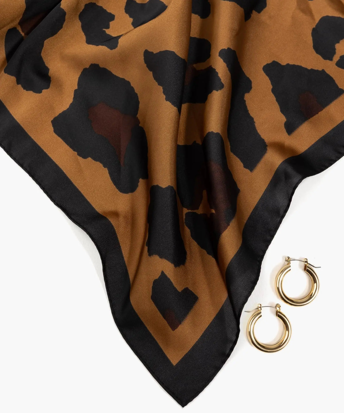 Set Pañuelo Y Aros Animal Print