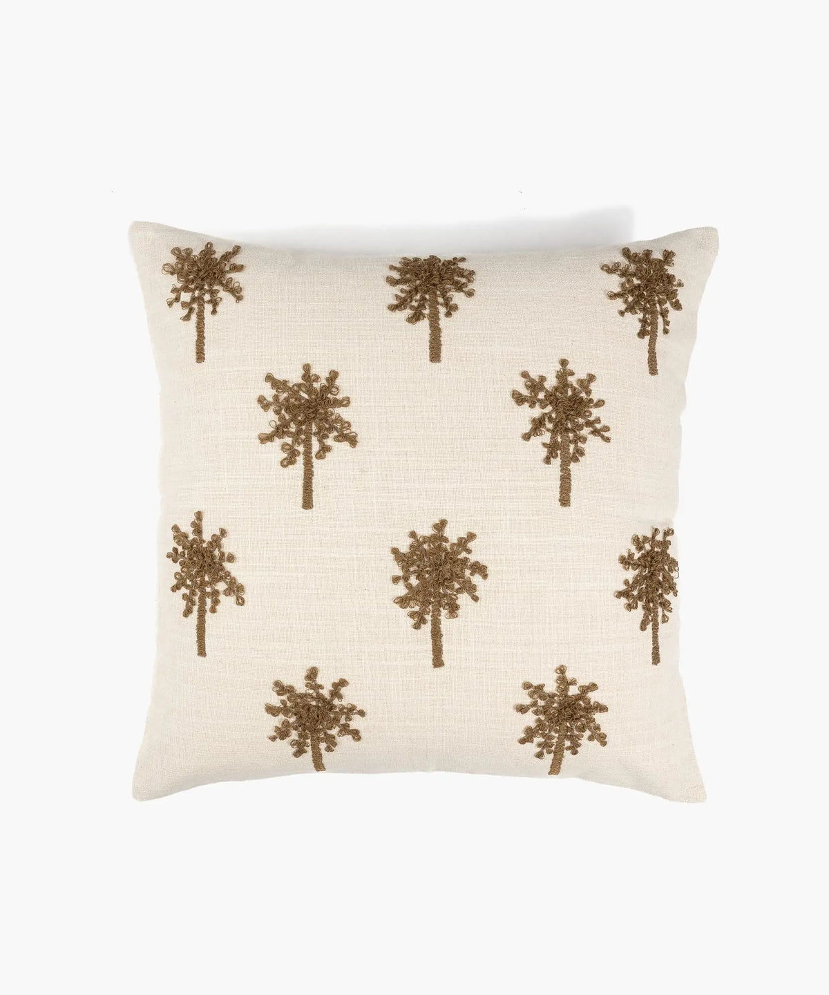 Cojín Algodón Palmeras Bordadas