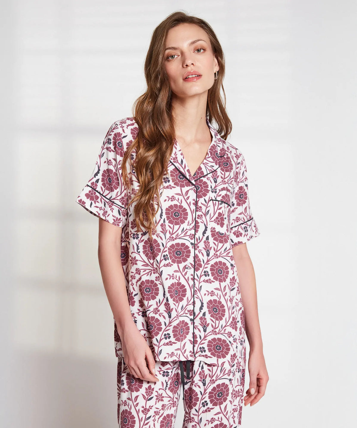 Pijama Flores Y Hojas Dreamy