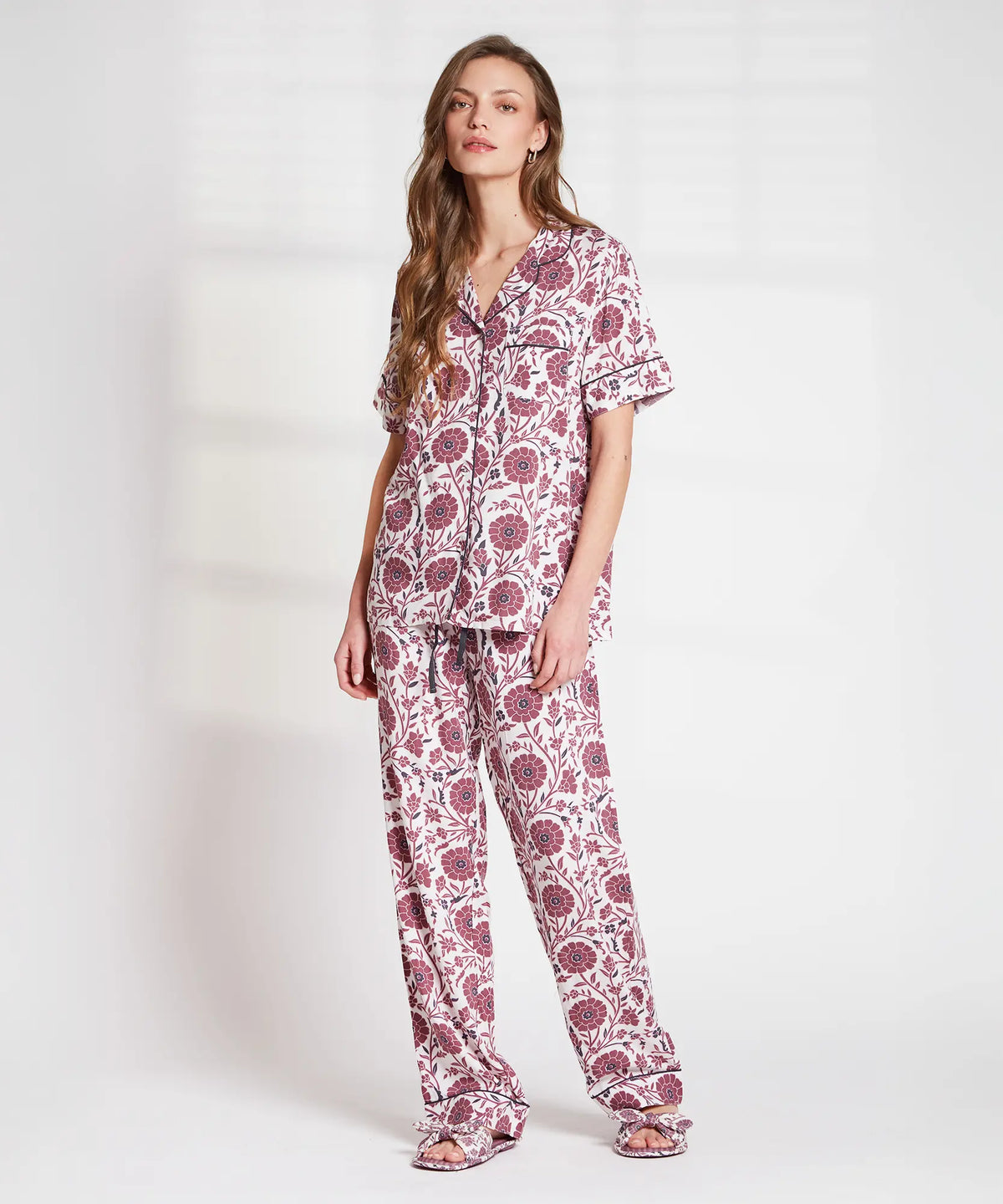 Pijama Flores Y Hojas Dreamy