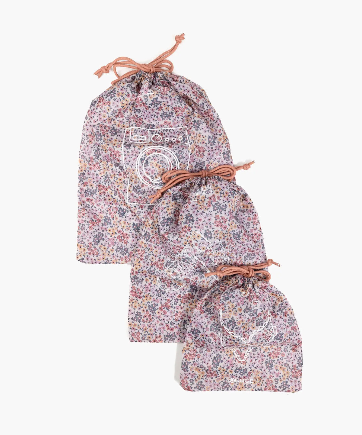 Set Bolsas Flores Travel