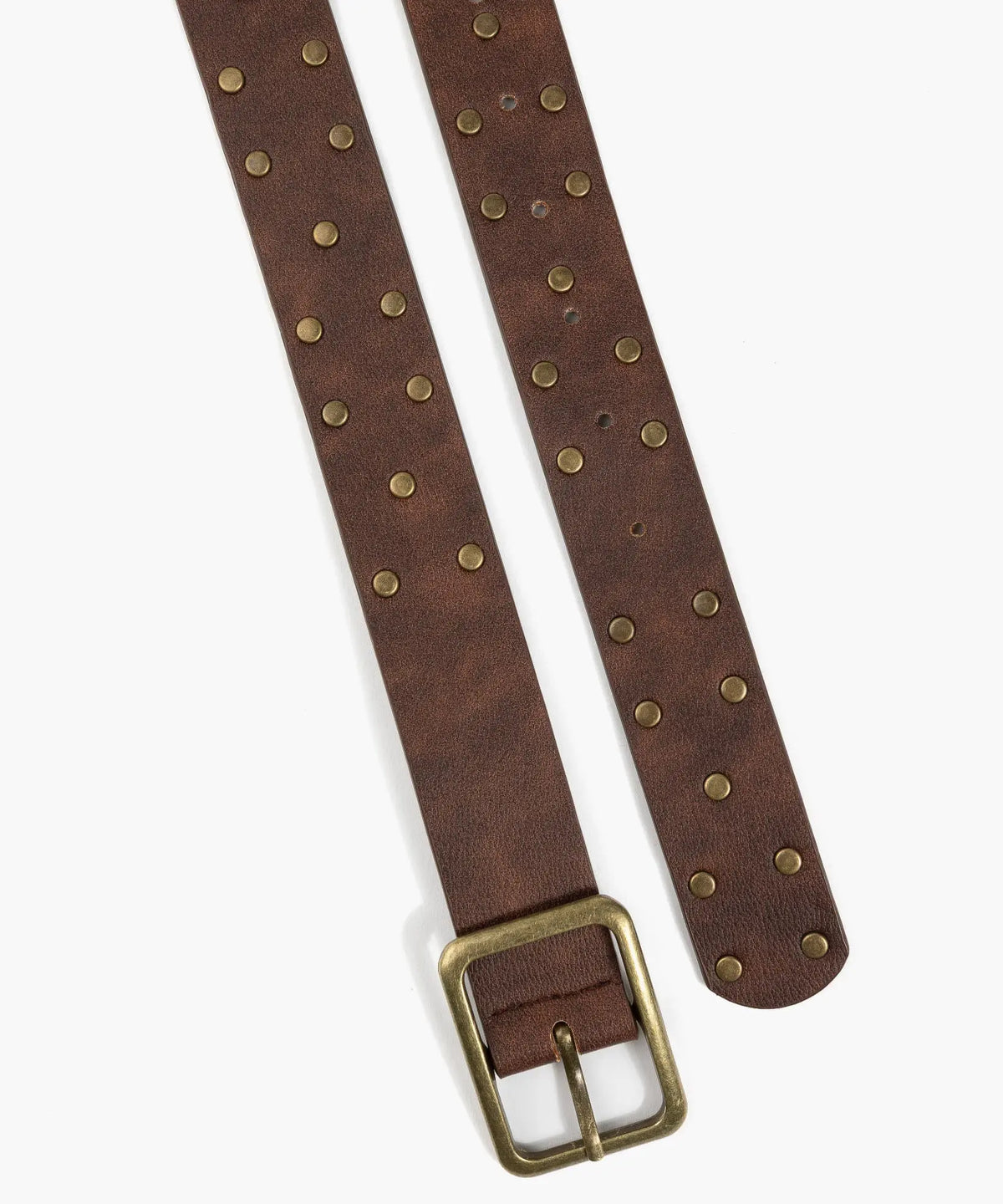 Cinturón Tachas Hebilla Cuadrada