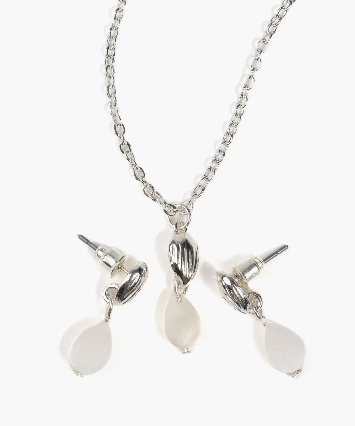 Set Collar Y Aros Perla