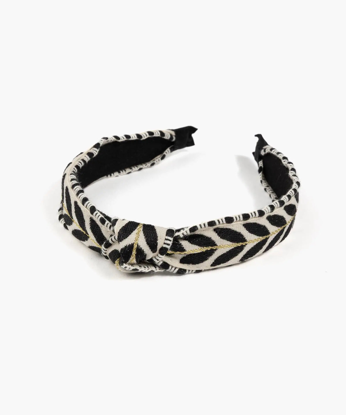 Cintillo Hojas Bordadas