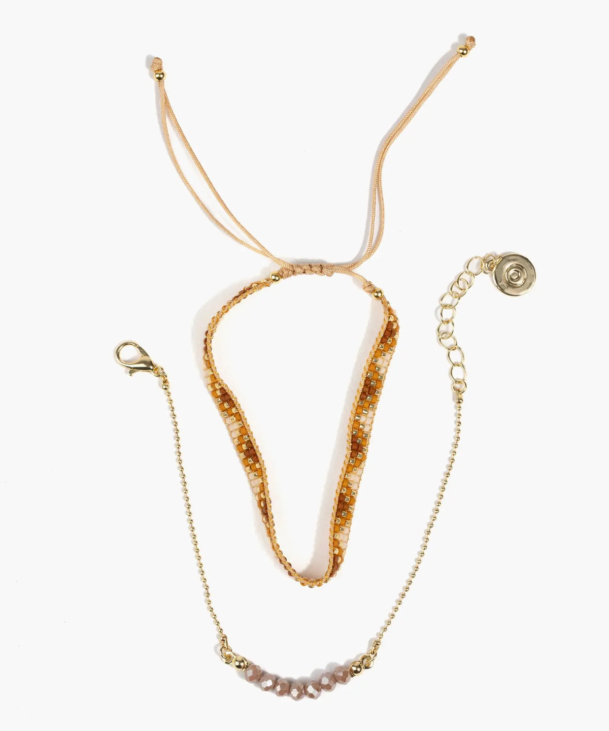 Set Pulseras Con Mostacillas