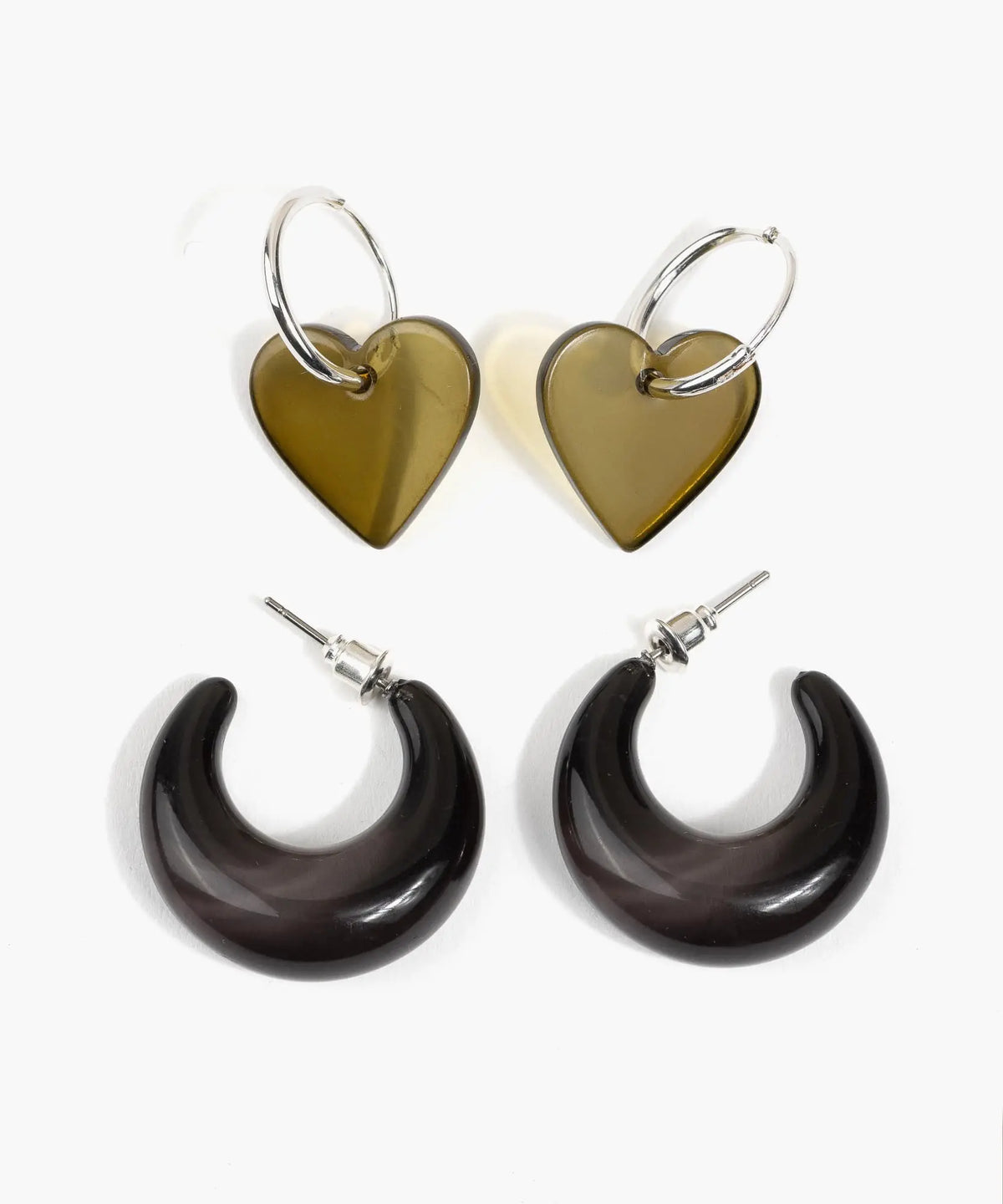 Set Aros Argollas Resina