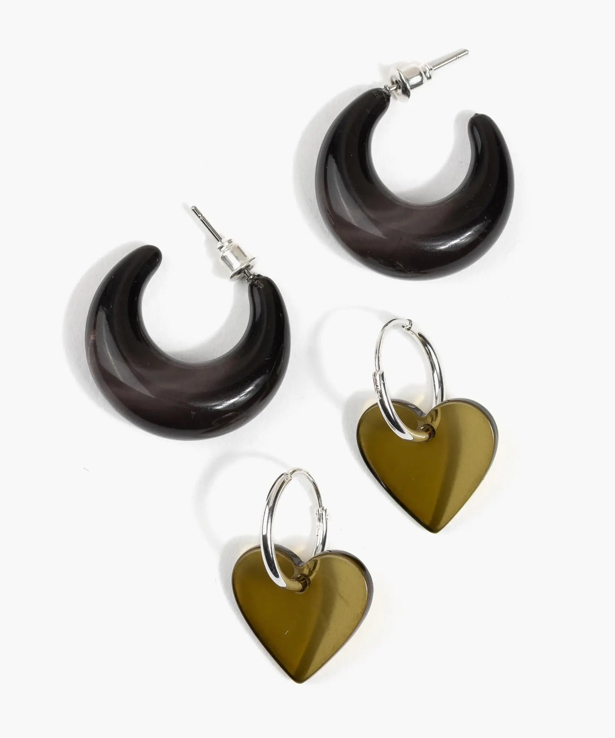 Set Aros Argollas Resina