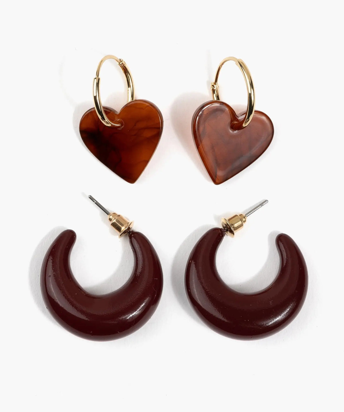 Set Aros Argollas Resina