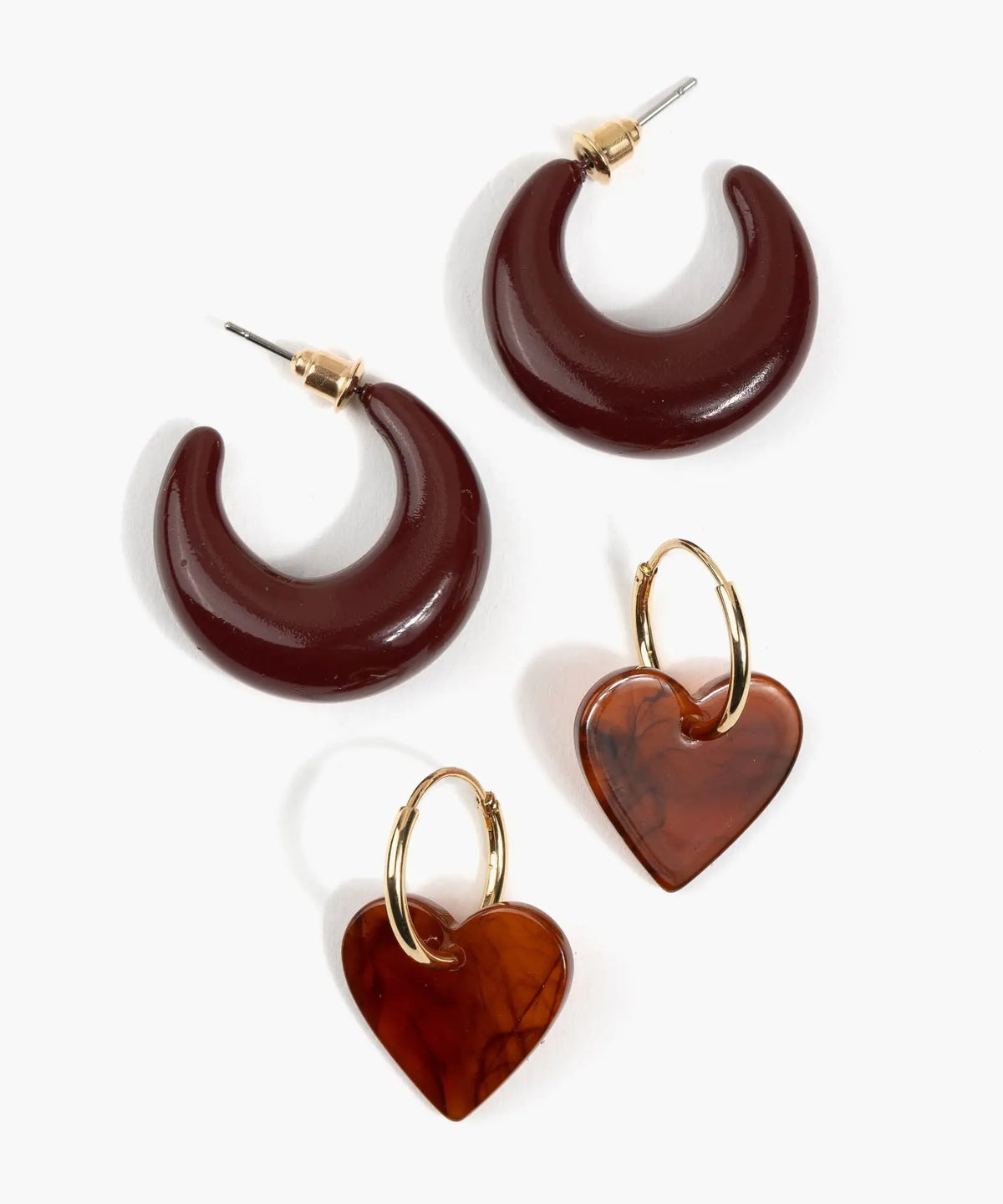 Set Aros Argollas Resina