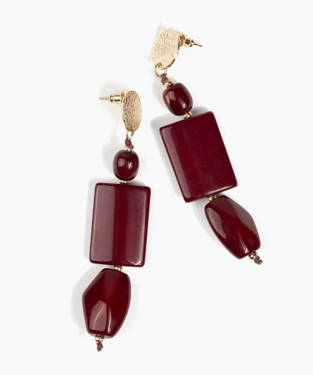 Aros Largos Con Piedras