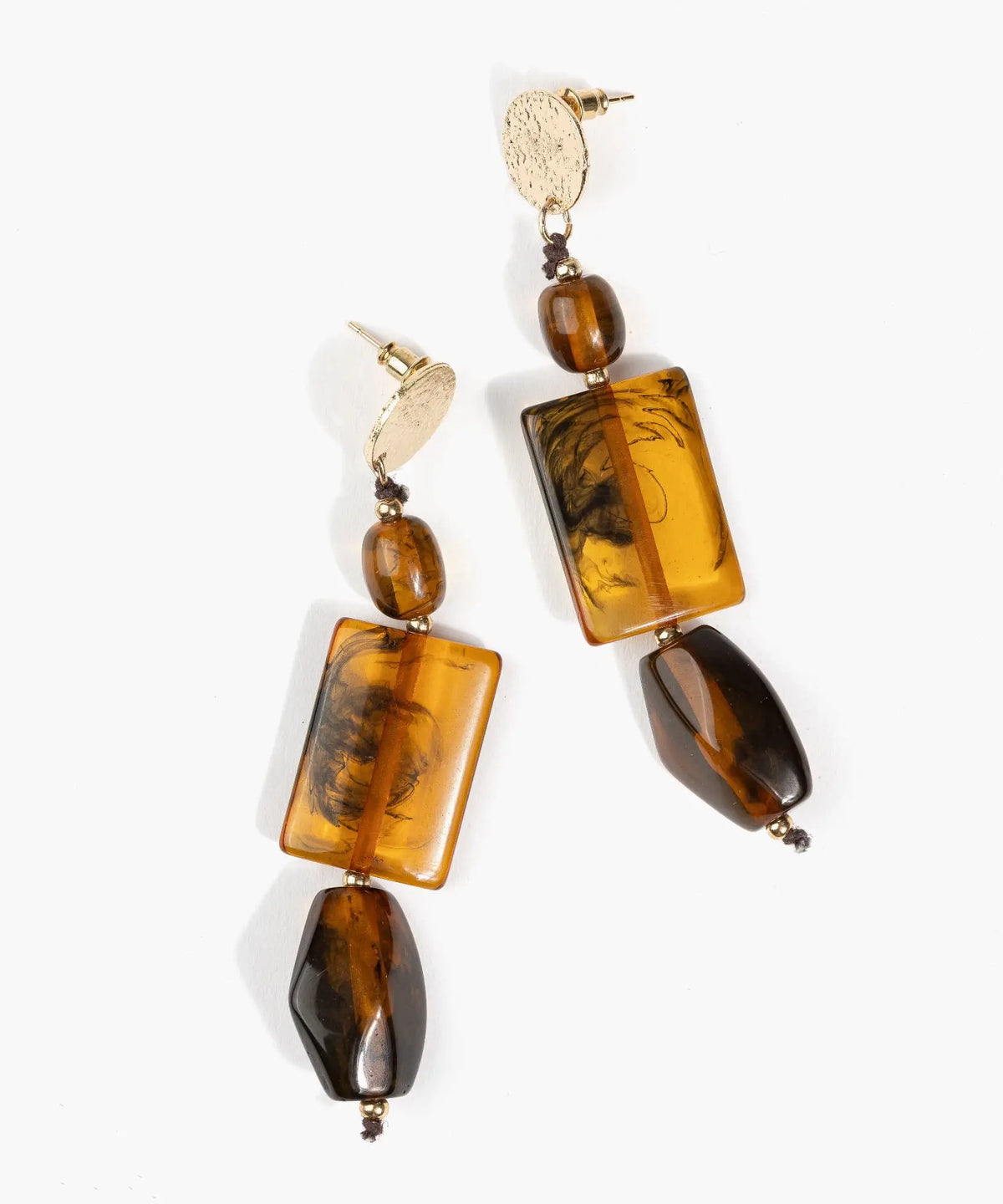 Aros Largos Con Piedras