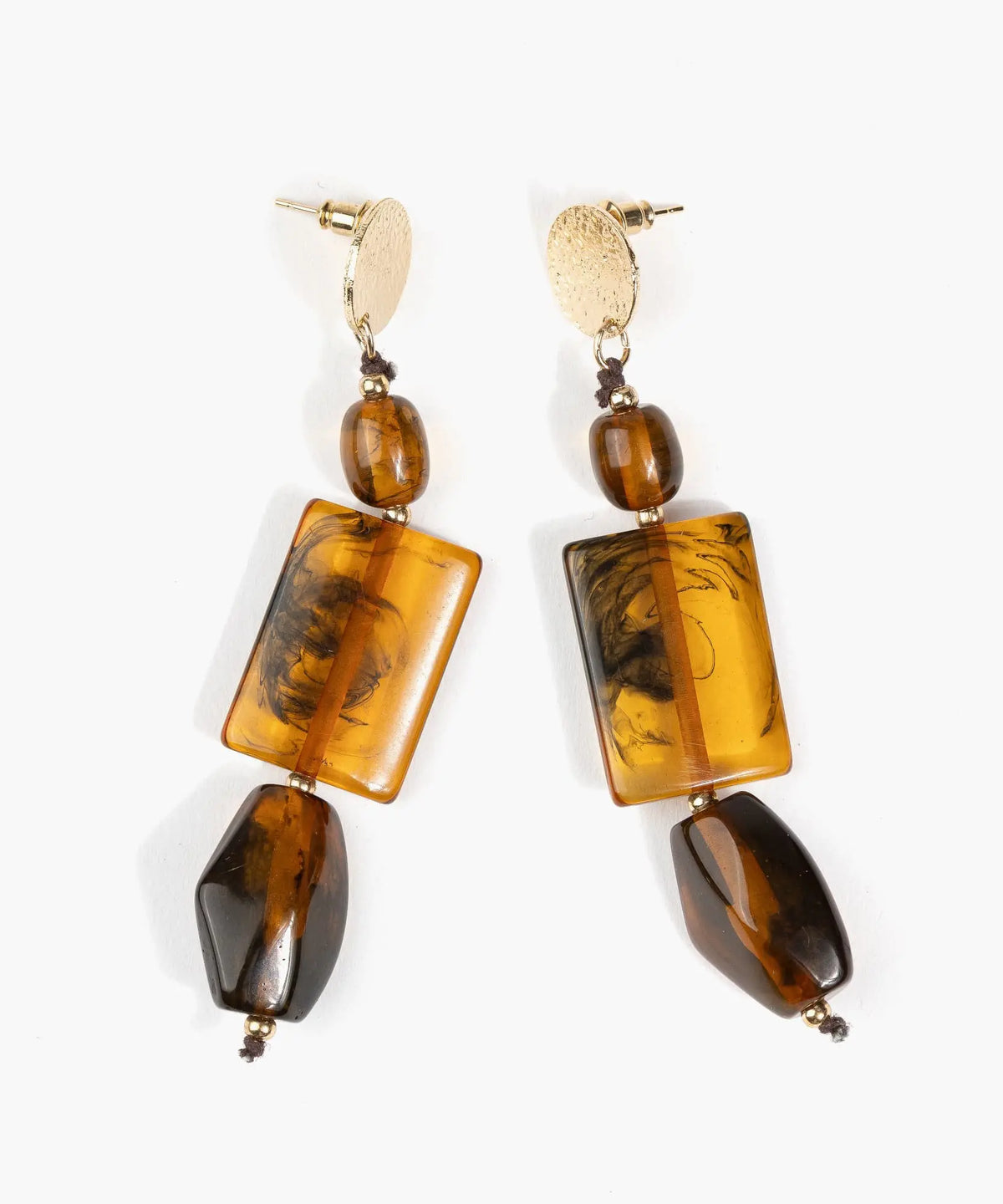 Aros Largos Con Piedras