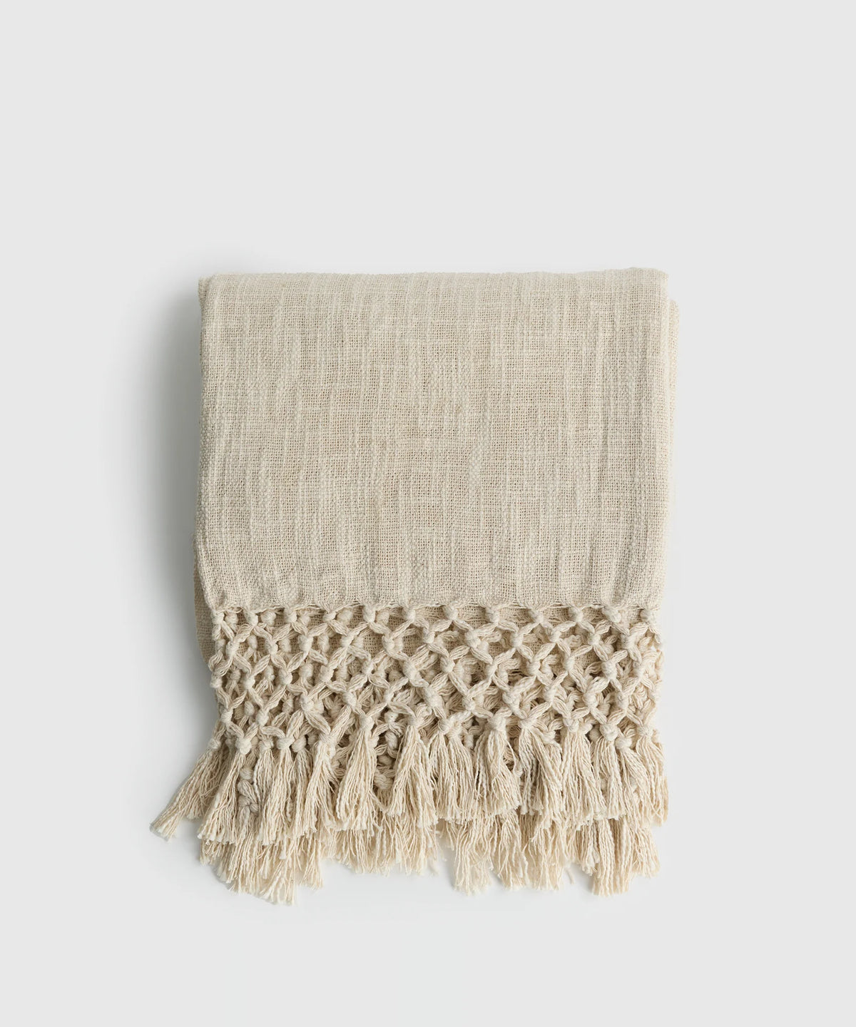 Manta Bordes Tejidos