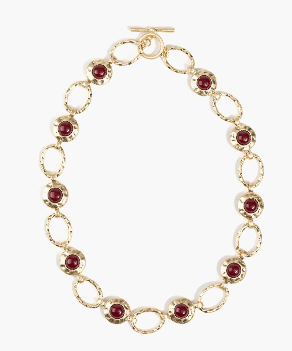 Collar Óvalos Y Piedras