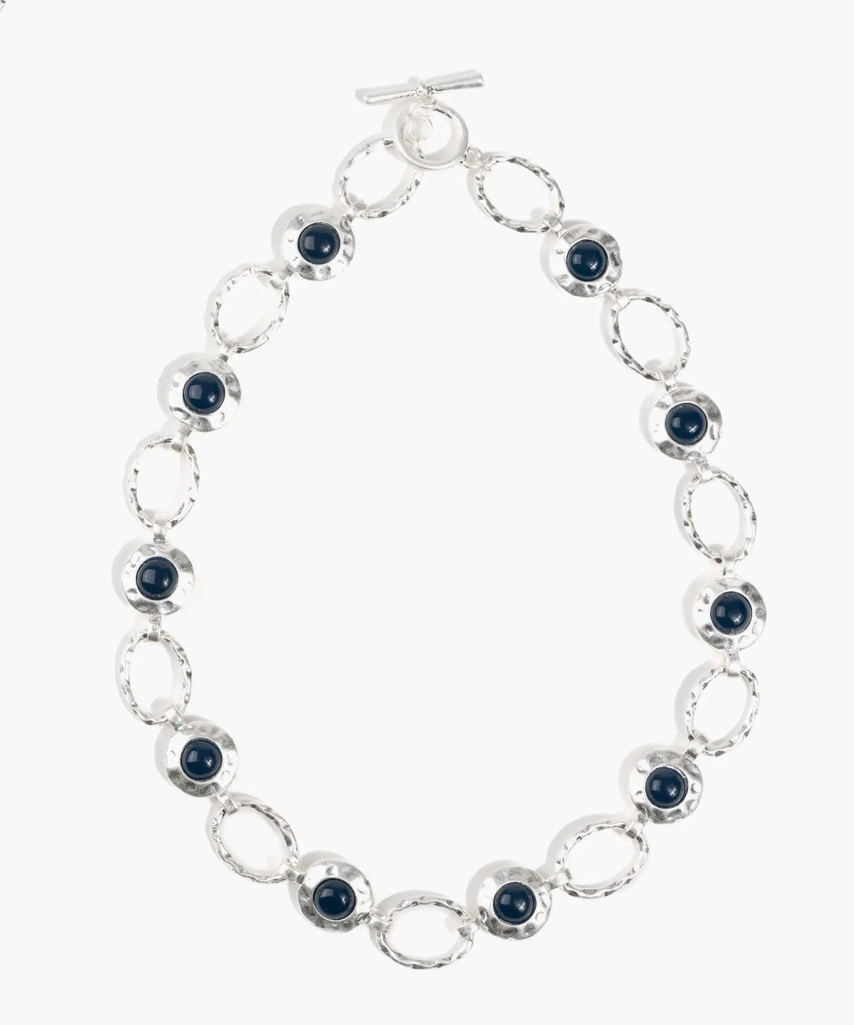 Collar Óvalos Y Piedras