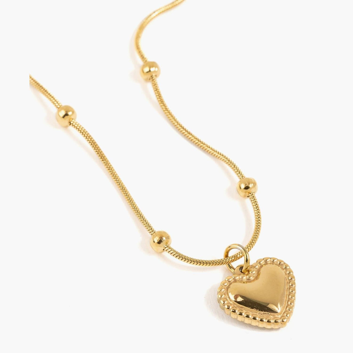 Collar Acero Inoxidable Corazón