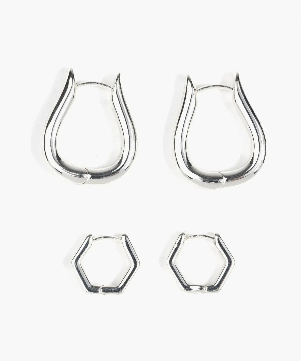 Set Aros Argollas Geométricas