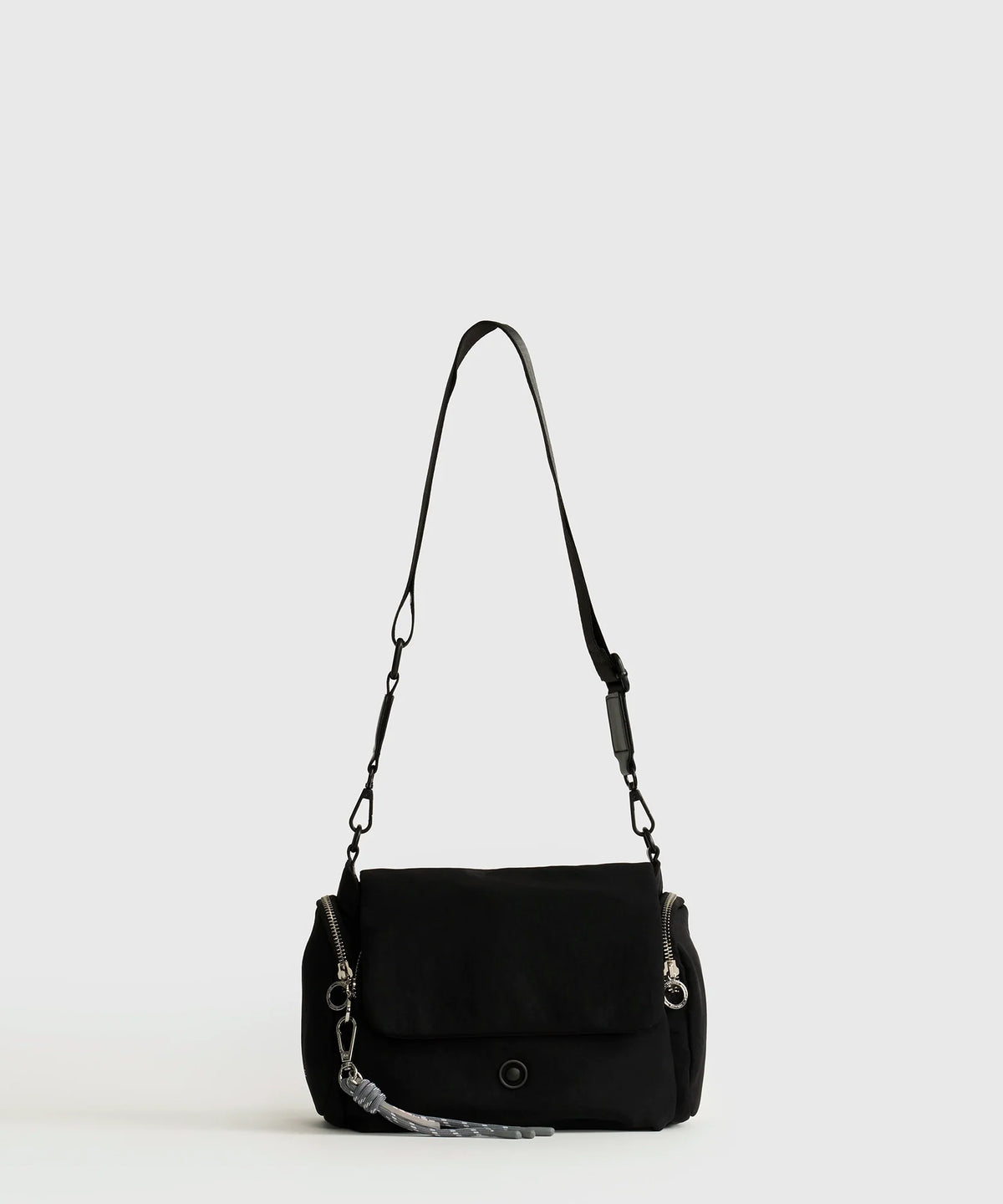 Cartera Bandolera Nylon Cierre Snap Street