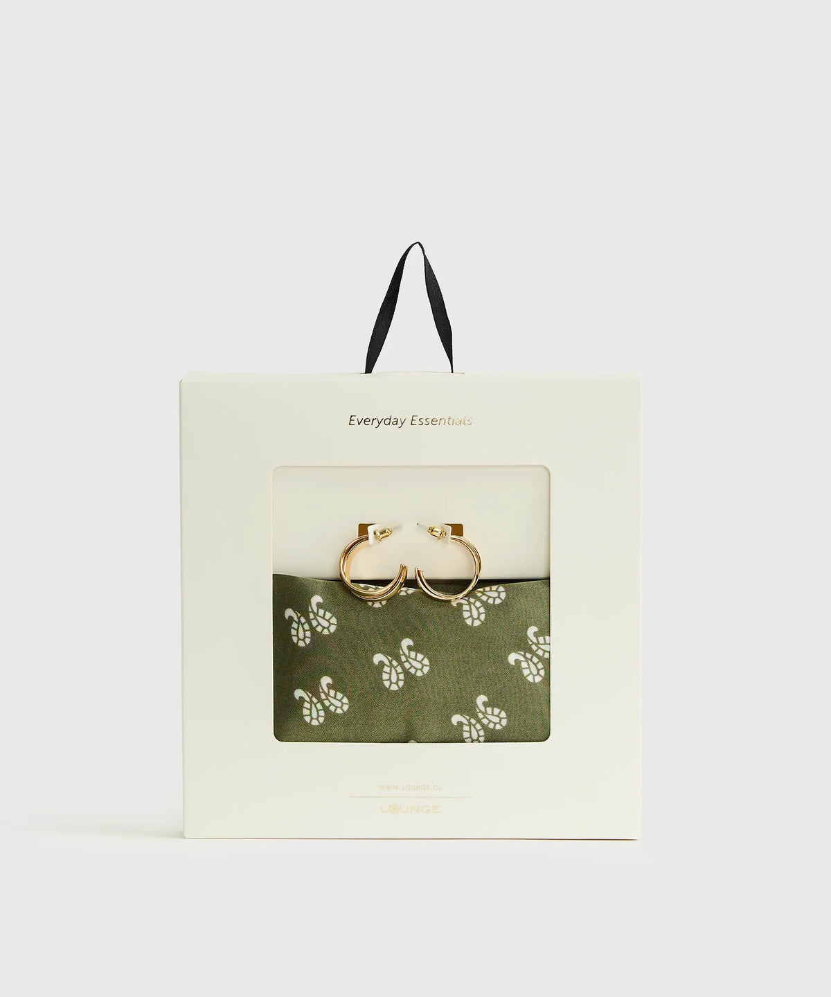 Set Pañuelo Y Aros Estampado