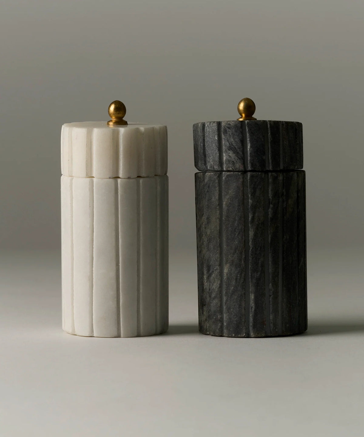 Set Salero Pimentero Marmol Molinillo