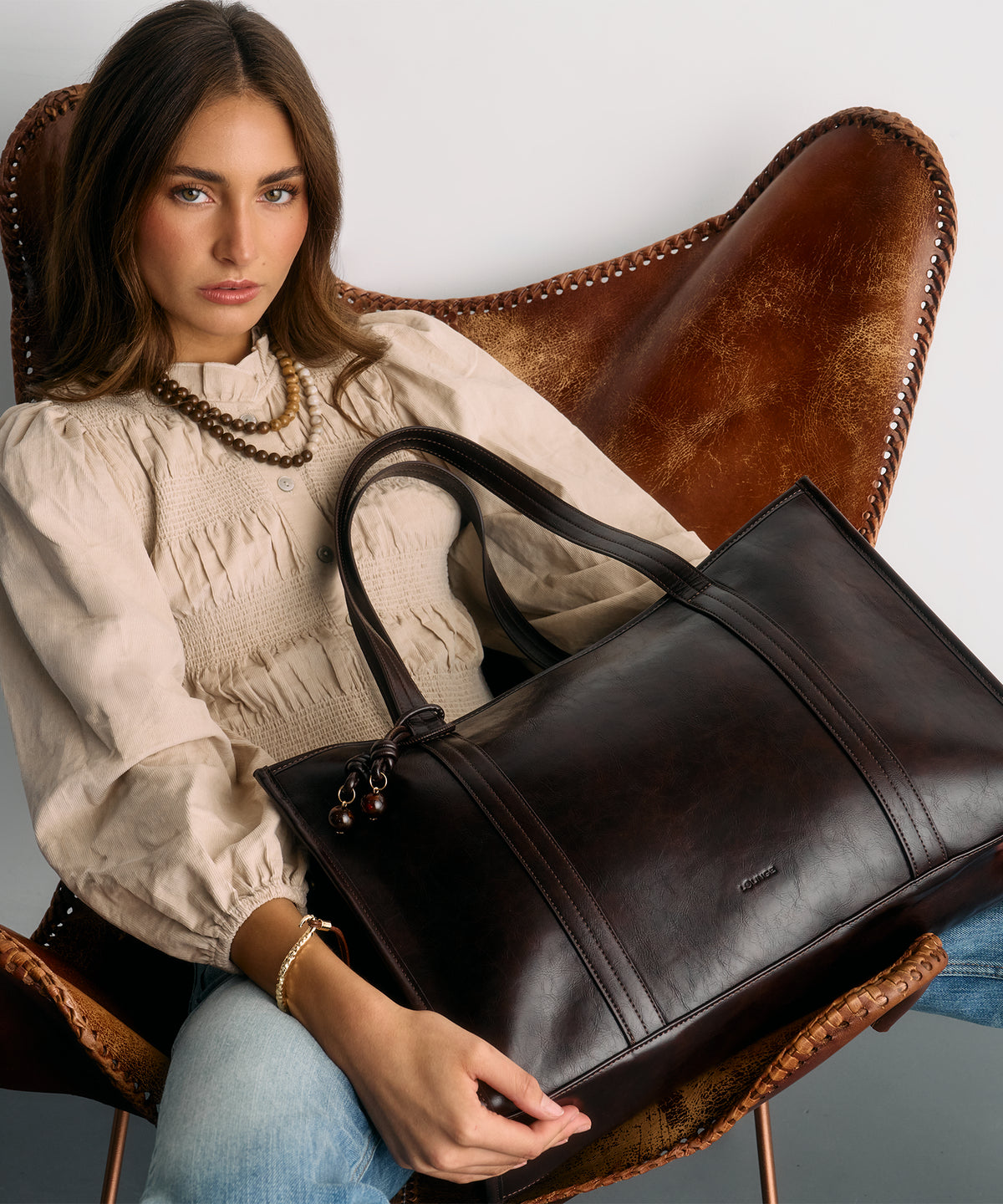 Cartera De Hombro Grande Charm Woman