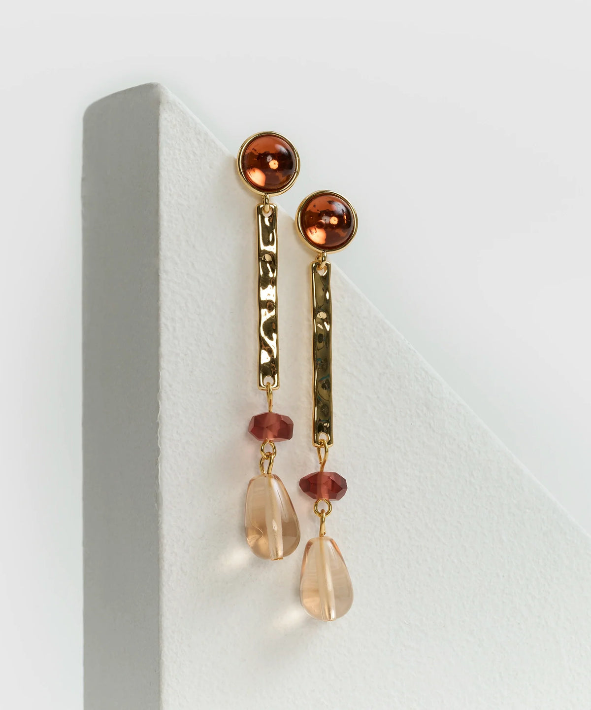 Aros Piedra Gota Boho