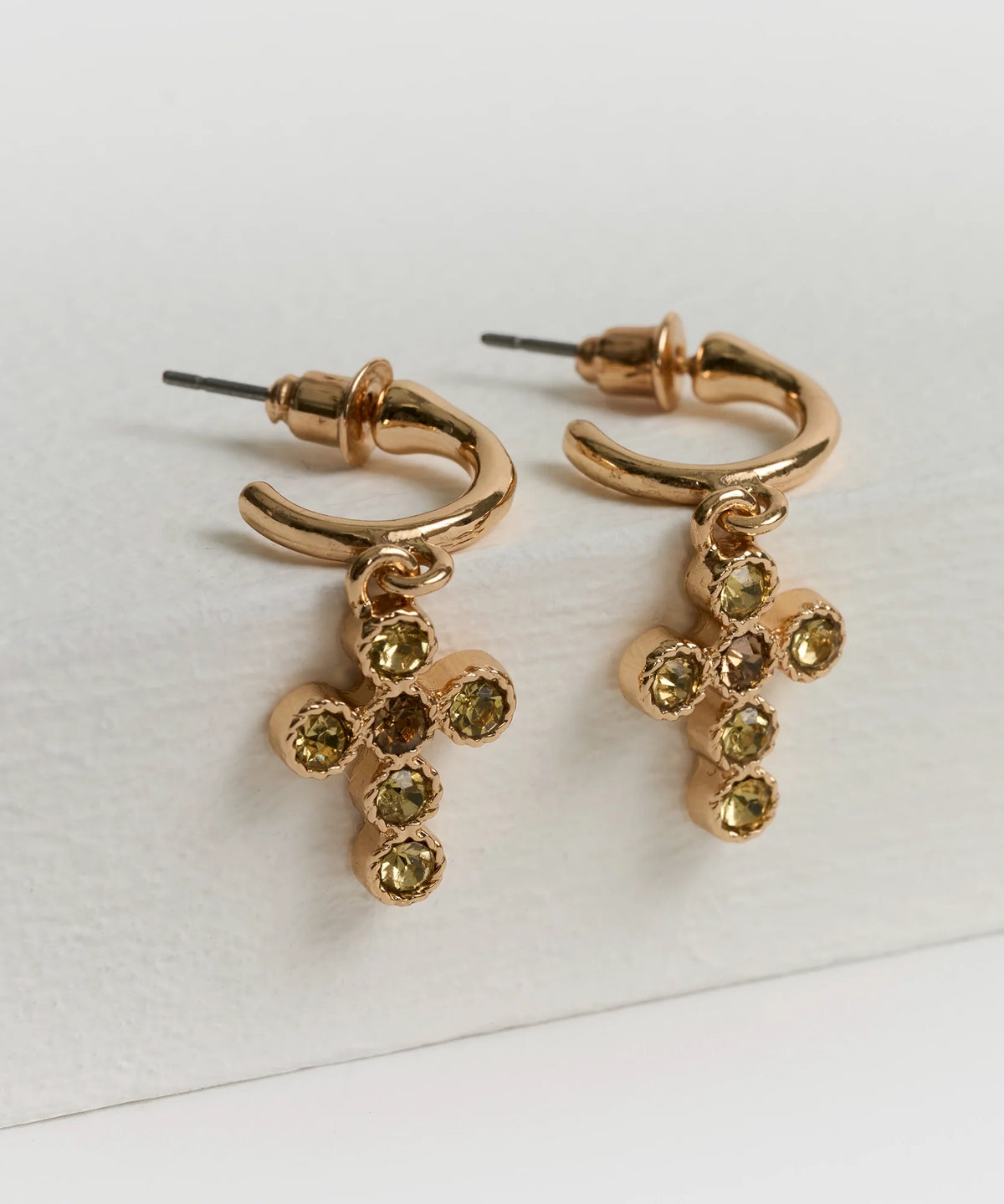 Aros Cruz Strass Woman