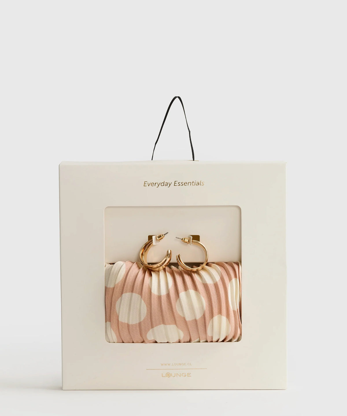 Set Pañuelo Y Aros Pañuelo Plisado Argollas Doble Craft