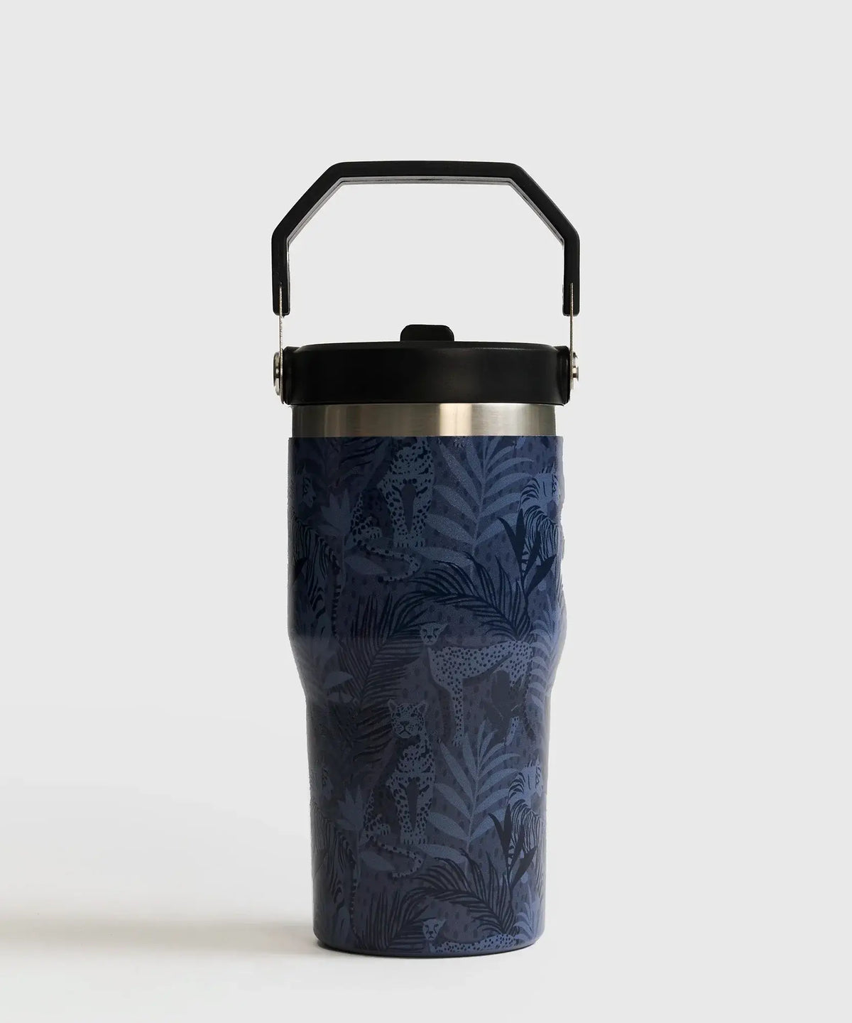 Botella Térmica Estampado de Lounge, diseño estampado, capacidad 590 ml, mango irregular para transporte.