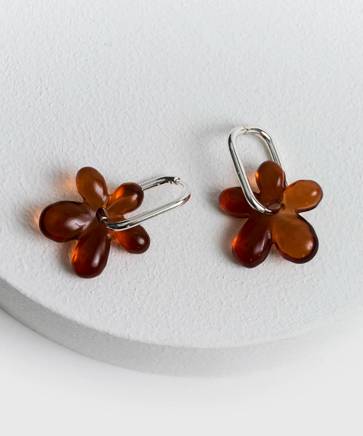 Aros Argolas Charm Flor Woman